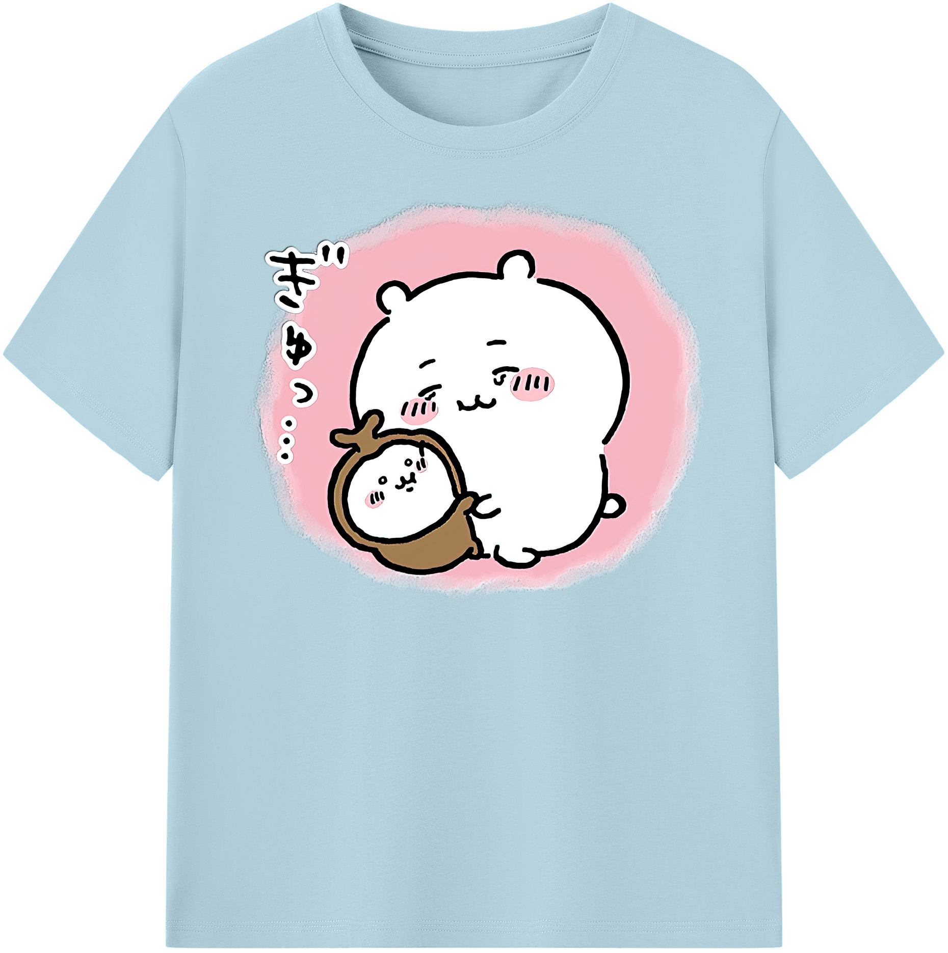 （画像用） ちいかわ ちいかわ Chii-kawa chiikawa 綿100％半袖Tシャツ（フロントプリント）